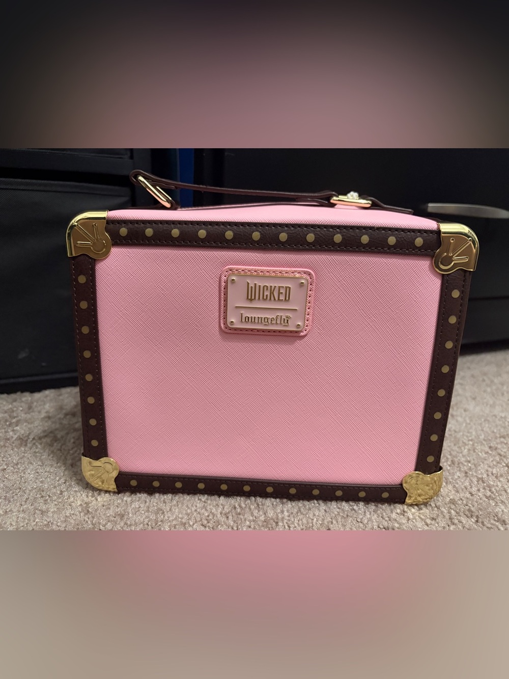 Loungefly Wicked Glinda's Luggage Trunk Crossbody Bag NWT - Picture 5 of 9